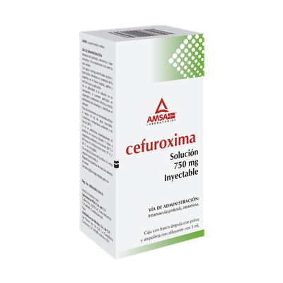 CEFUROXIMA 750 MG/5 ML AMP IM. IV. AMSA