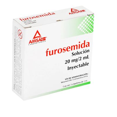 FUROSEMIDA 20 MG/2 ML IM, IV AMSA