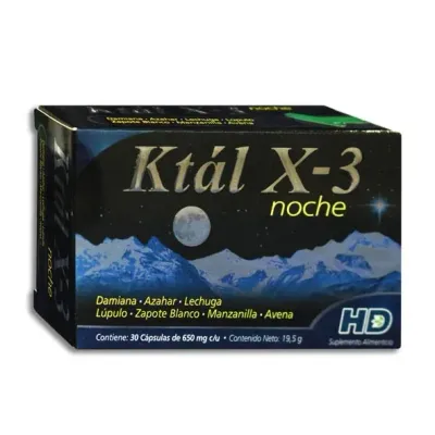 KTAL X-3 NOCHE 650 MG 30 CAP