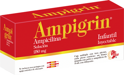 AMPIGRIN INFANTIL 250 MG/3 ML 3 JER AMP IM