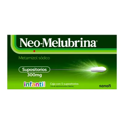NEO-MELUBRINA 300 MG 5 SUPOSITORIOS INFANTIL