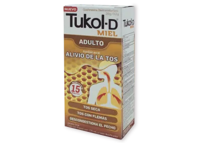 TUKOL-D MIEL JARABE ADULTO FCO 120 ML 0.2/2.0 G/100 ML