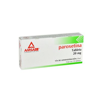 PAROXETINA 20 MG 10 TAB AMSA