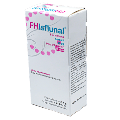 FHISFLUNAL 50 MCG AEROSOL PARA INHALACIÓN 120 DOSIS