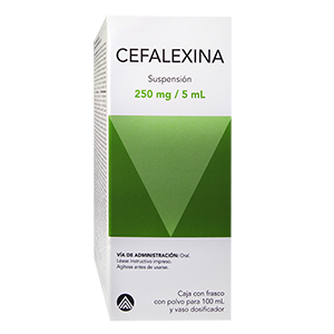 CEFALEXINA 250 MG/5/100 ML SUSP MEDIGEN