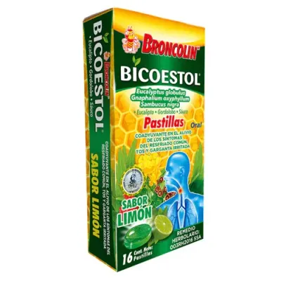 BRONCOLIN BICOESTOL LIMON 12 PAQ 20 G