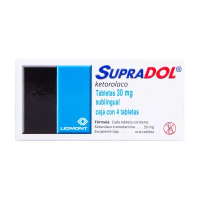 SUPRADOL 30 MG 4 TAB SUB