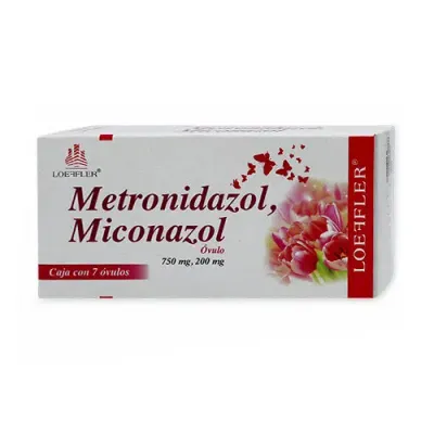 METRONIDAZOL, MICONAZOL 750/200 MG 7 OVULOS LOEFFLER