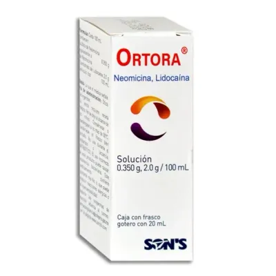 ORTORA 0.350/2.0 G GOT OTICO 100 ML