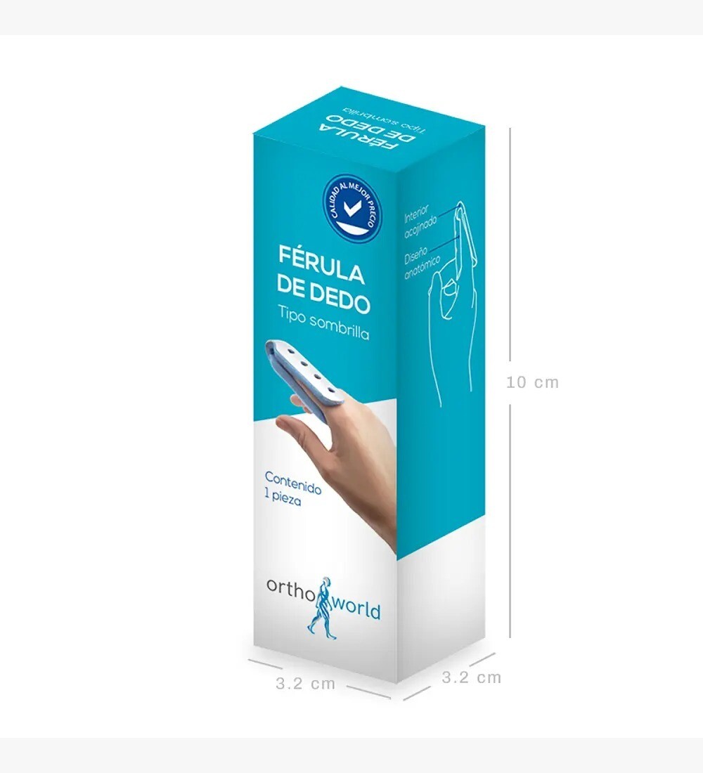 FERULA DE DEDO TIPO SOMBRILLA PZA GRANDE ORTHOWORLD