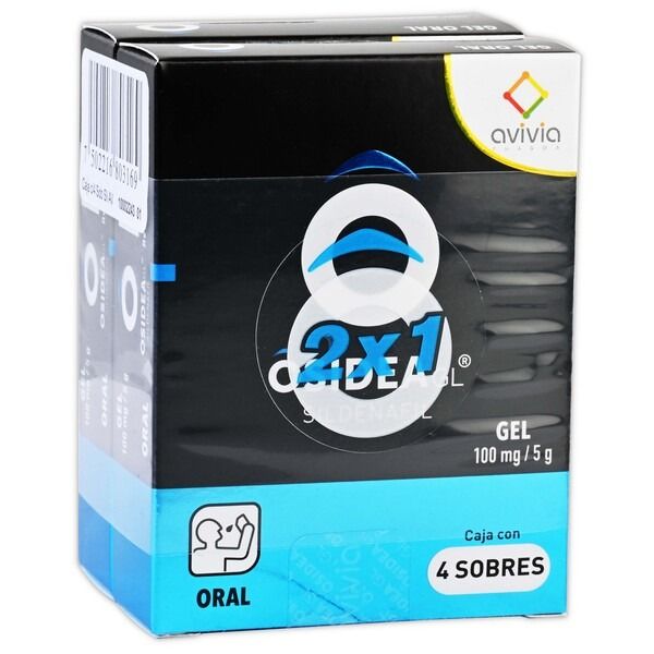 OSIDEA 100 MG GEL 4 SOB GEL ORAL 2X1