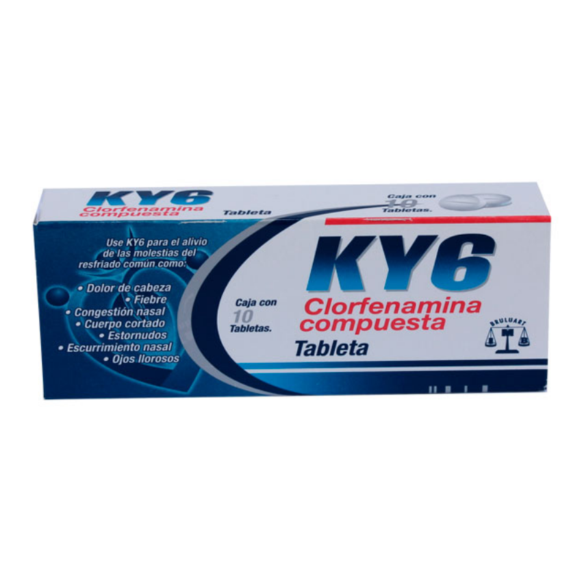 KY6 500/25/5/4 MG 10 TAB