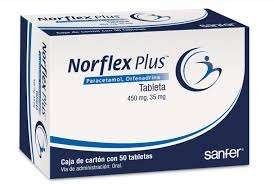 NORFLEX PLUS 450/35 MG 50 TAB
