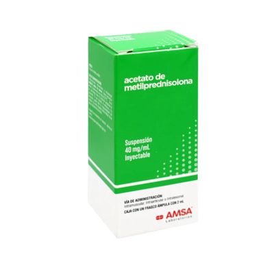 ACETONIDO DE METILPREDNISOLONA 40 MG/1 ML AMP IA, IM, ILES AMSA