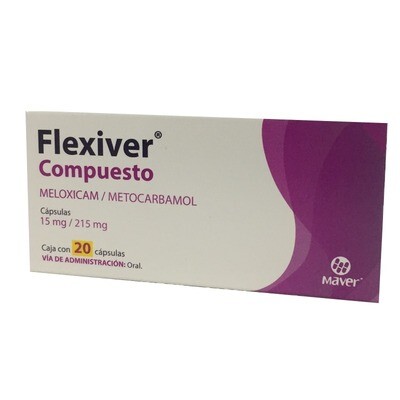 FLEXIVER COMPUESTO 15/215 MG 20 CAP