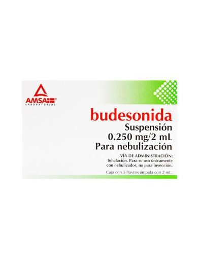BUDESONIDA 0.250 MG/1 ML SUSP PARA NEBILUZAR 5 FCOS AMP 2 ML AMSA