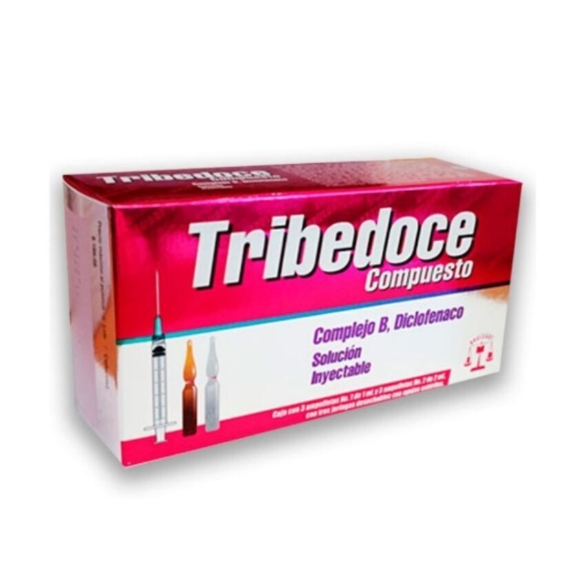 TRIBEDOCE COMPUESTO 100/100/5/75 MG 3 AMP IM