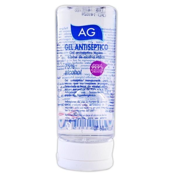 GEL ANTISEPTICO AL 75 % FCO 60 ML AG