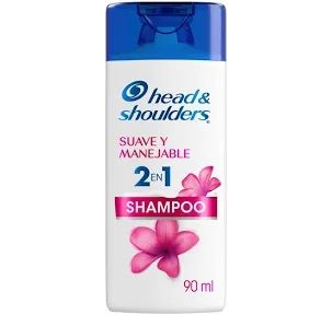 SHAMPOO HEAD&amp;SHOULDERS 2 EN 1 SUAVE Y MANEJABLE FCO 90 ML