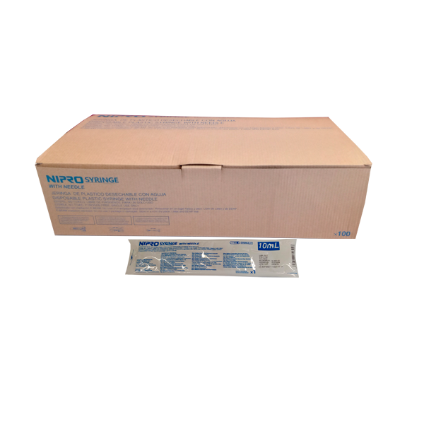 JERINGA 10 ML VERDE 21GX32MM 100 PZAS NIPRO