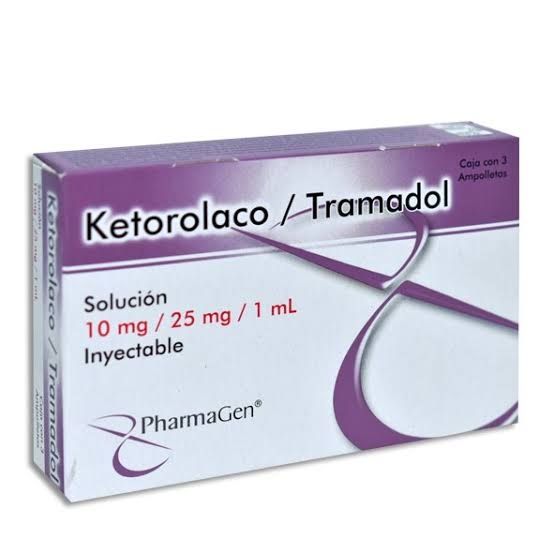 KETOROLACO/TRAMADOL 10/25 MG/1 ML 3 AMP IM, IV PHARMAGEN