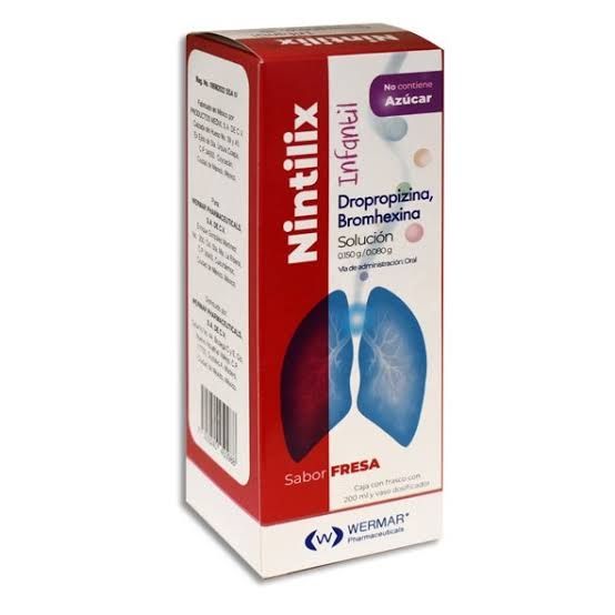 NINTILIX INFANTIL 0.150/0.080 G/100 ML FCO 200 ML SABOR FRESA