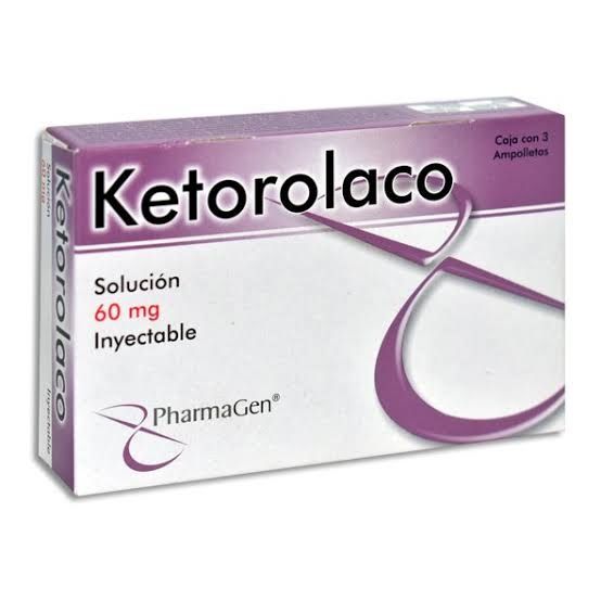 KETOROLACO 60 MG/2 ML 3 AMP IM, IV PHARMAGEN