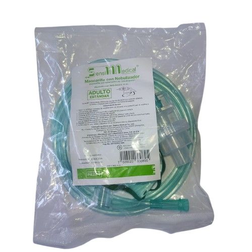 MASCARILLA CON NEBULIZADOR ADULTO ESTANDAR 6 ML PZA SENSIMEDICAL