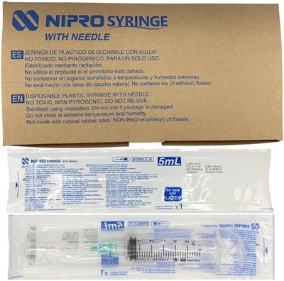 JERINGA 5 ML VERDE 21GX32MM 100 PZAS NIPRO