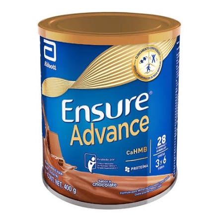 ENSURE ADVANCE CHOCOLATE LATA 400 G