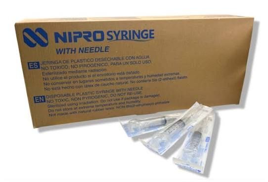 JERINGA 5 ML NEGRA 22GX32MM 100 PZAS NIPRO
