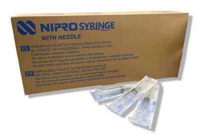 JERINGA 5 ML NEGRA 22GX32MM 100 PZAS NIPRO