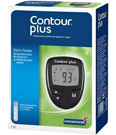 CONTOUR PLUS DISPOSITIVO DE PUNCIÓN, 5 TIRAS, 5 LANCETAS