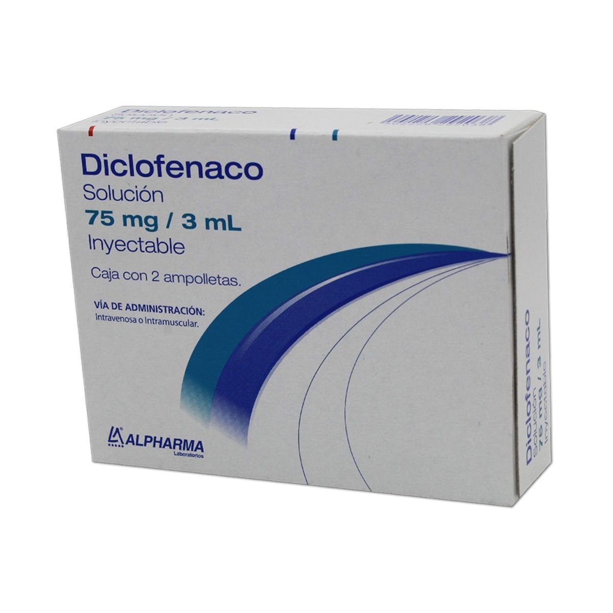 DICLOFENACO 75 MG/3 ML 2 AMP IM, IV ALPHARMA
