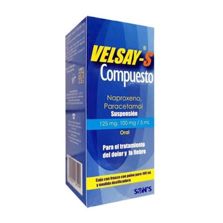 VELSAY-S 125/100 MG/5 ML SUSP 100 ML
