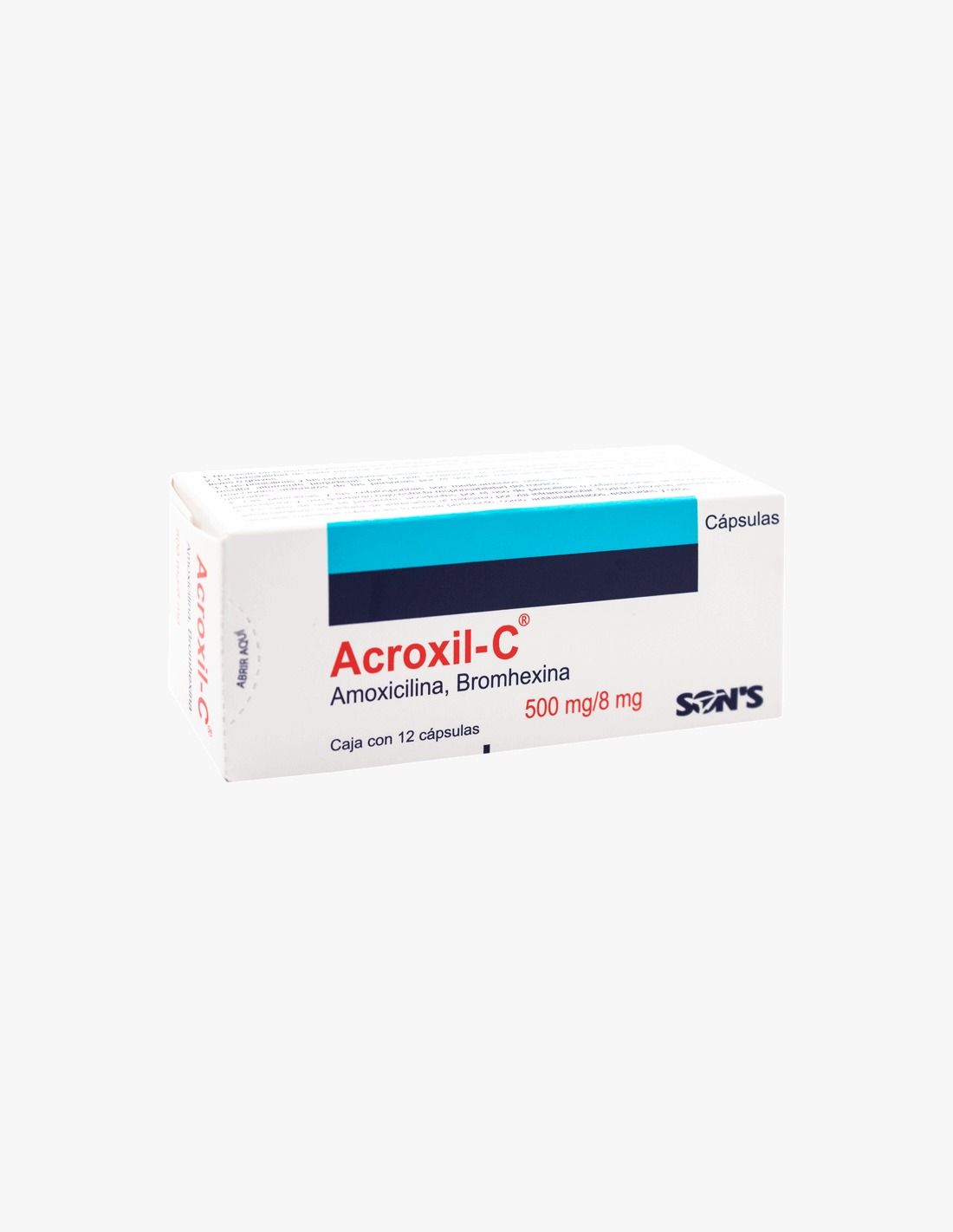 ACROXIL-C 500/8 MG 12 CAP