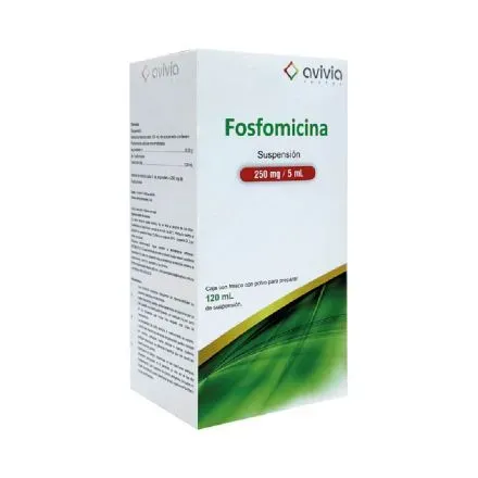 FOSFOMICINA 250 MG/5 ML SUSP 120 ML AVIVIA