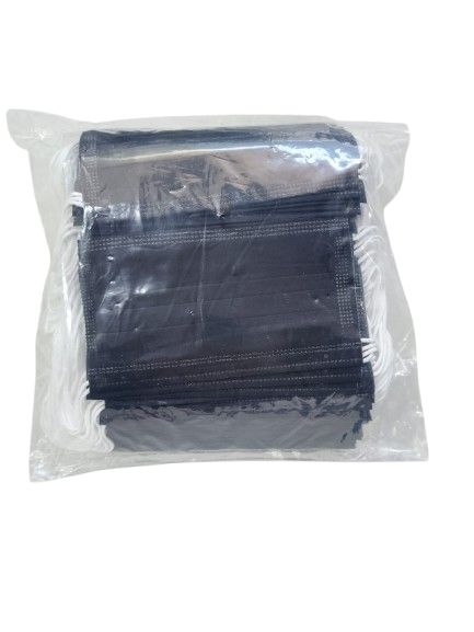 CUBREBOCAS DESECHABLE BOLSA 100 PIEZAS NEGRO SIN MARCA