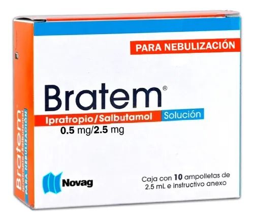 BRATEM 0.5/2.5 MG/2.5 ML 10 AMP PARA NEBILUZAR