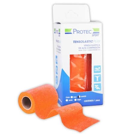 VENDA ELASTICA 10CMX5M A.C. PZA NARANJA PROTEC SPORT