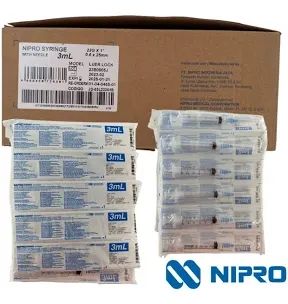 JERINGA 3 ML AZUL 23GX25MM 100 PZAS NIPRO