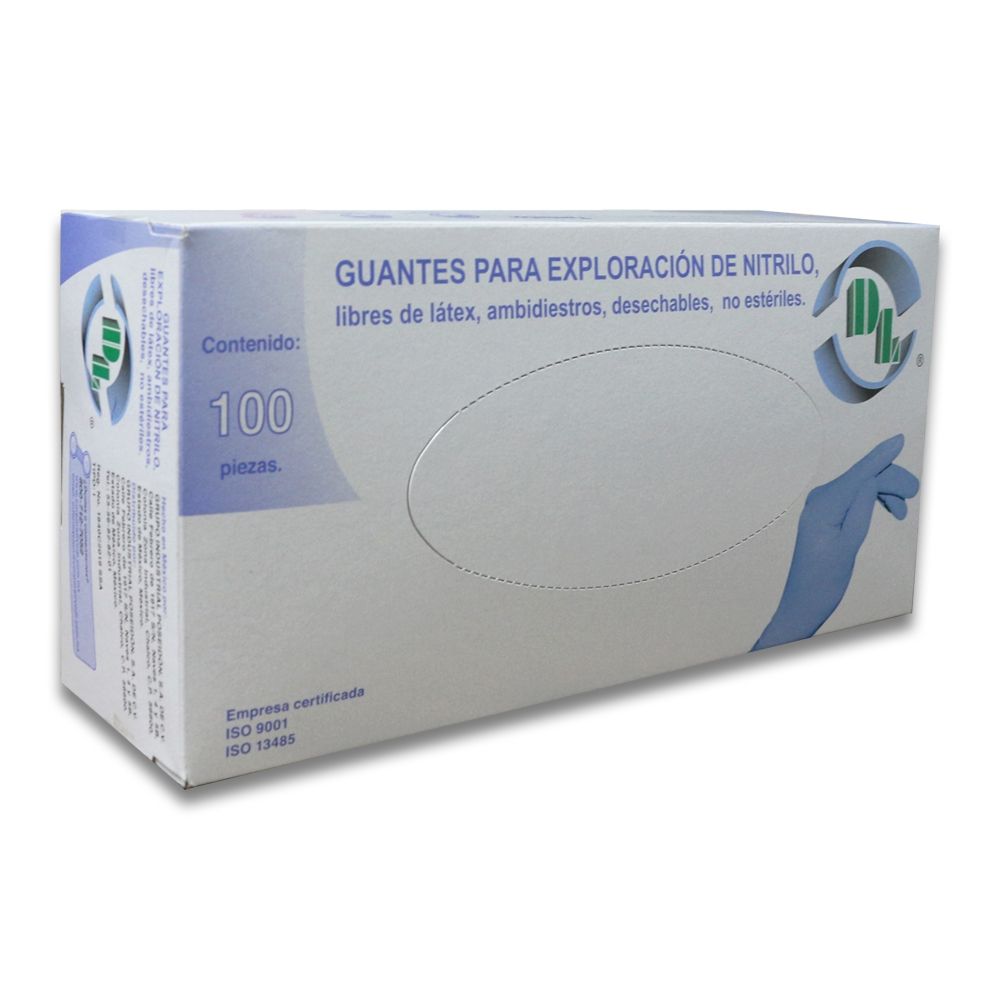 GUANTE LATEX EXPLORACION NO ESTERIL GRANDE 100 PZAS DL