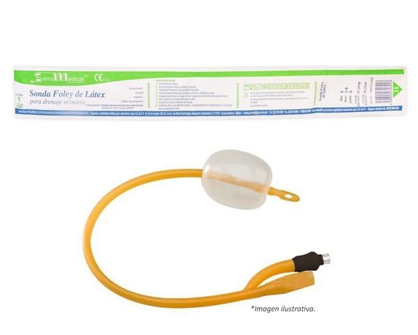 SONDA FOLEY LATEX 2V/GLB 5/CAL 16 FR PZA SENSIMEDICAL