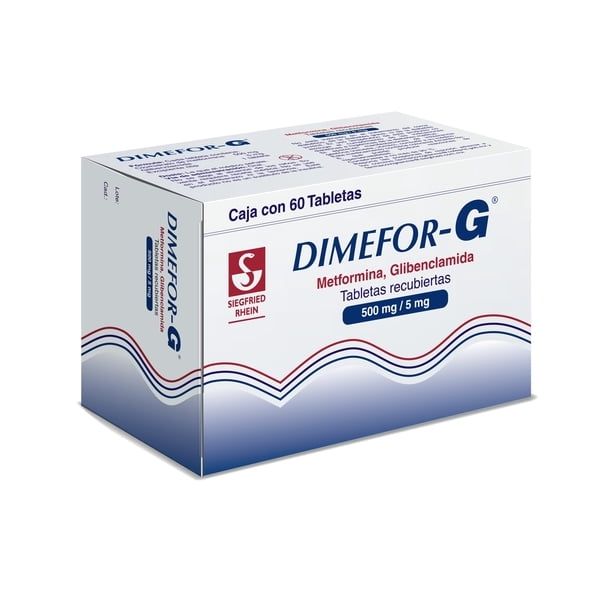 DIMEFOR-G 500/5 MG 60 TAB REC