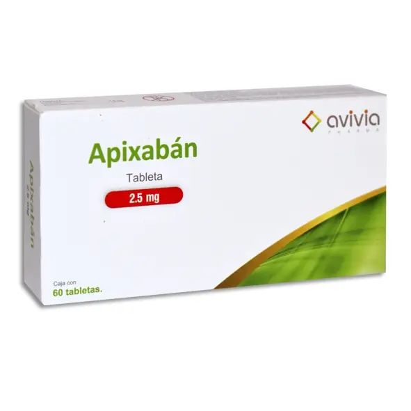APIXABAN 2.5 MG 60 TAB AVIVIA