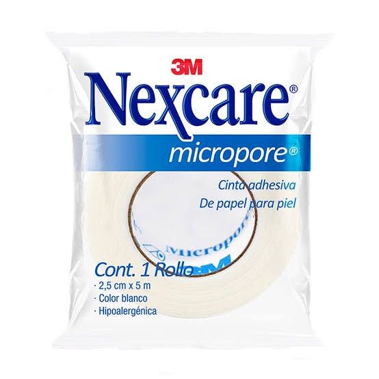 CINTA MICROPORE 1" 2.5CMX5M PZA BLANCA 3M NEXCARE