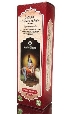 Henna caoba oscuro pasta 200g Radhe Shyam
