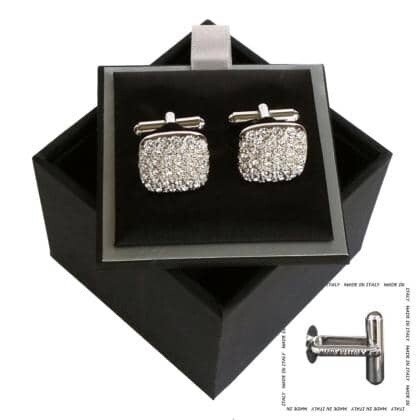 White Diamond Cufflinks