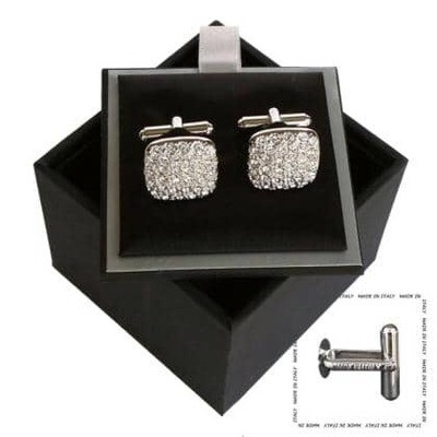 White Diamond Cufflinks