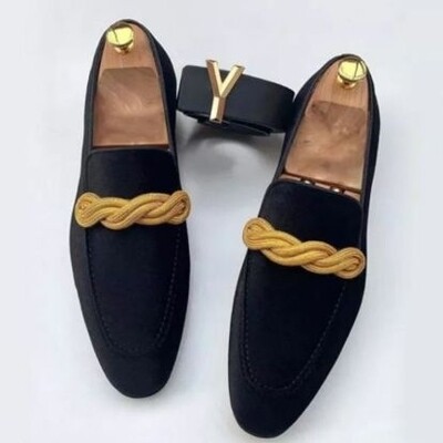 Men's Rope Suede Loafers